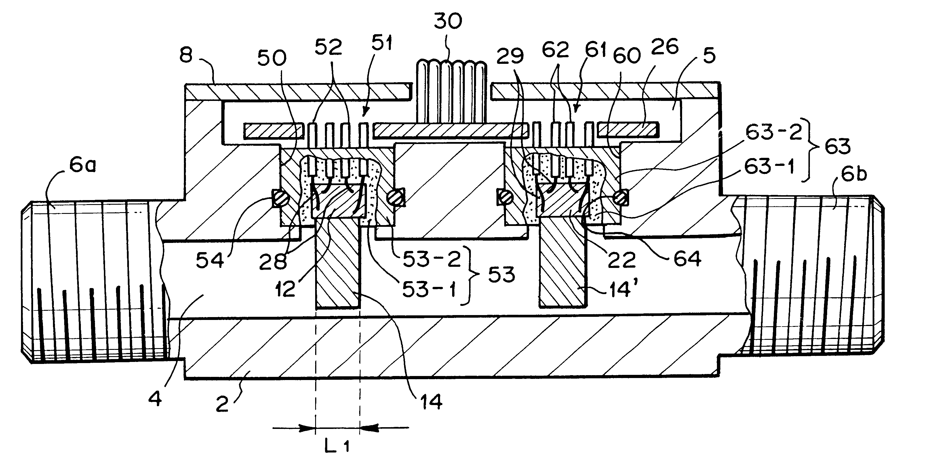 Flow rate sensor, temperature sensor and flow rate detecting apparatus