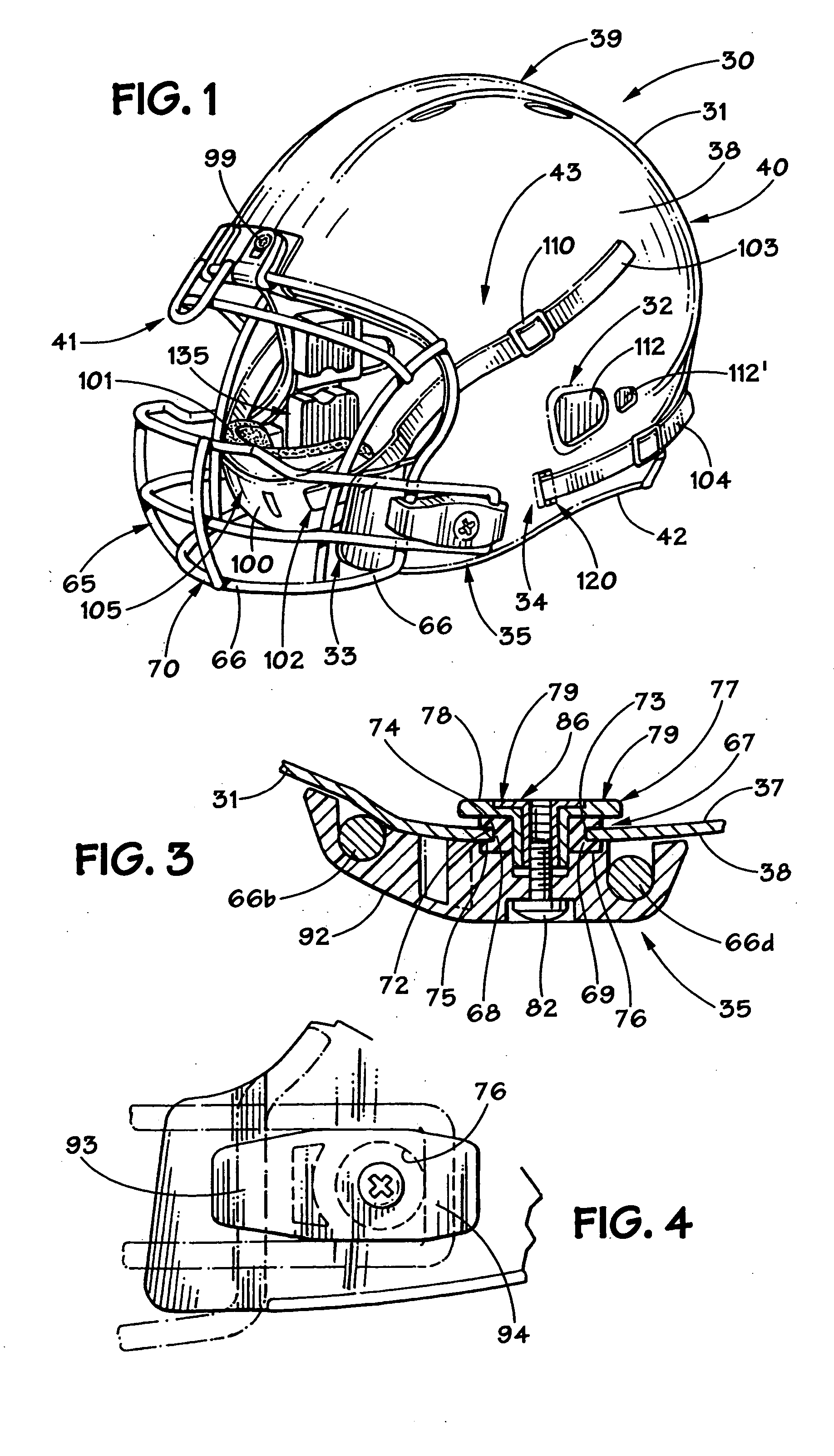 Face guard for a sports helmet