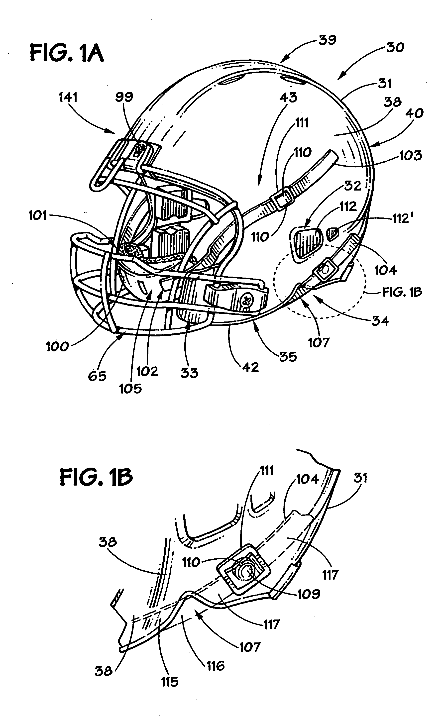 Face guard for a sports helmet