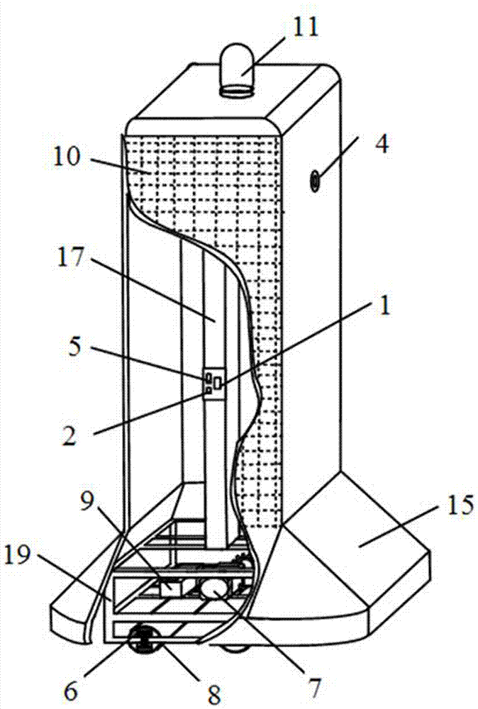 Intelligent isolation device forming tidal lane and using method