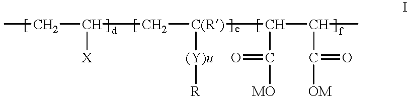 Fluorine-containing maleic acid terpolymer soil and stain resists