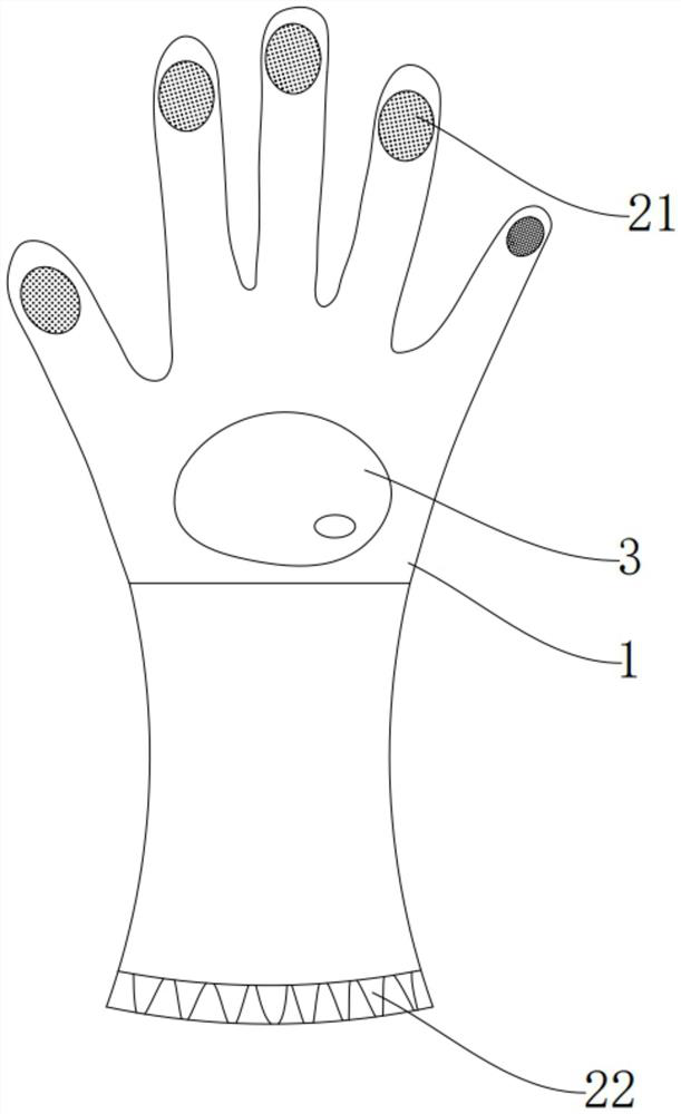 Glove with anti-static function