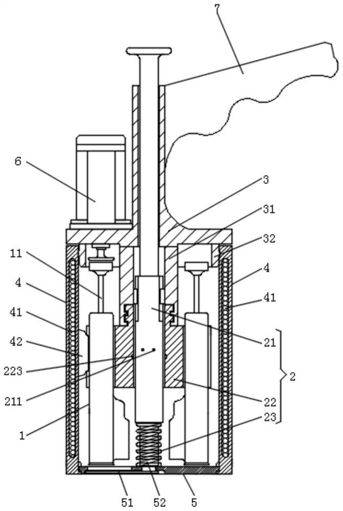 Constant-temperature traditional Chinese medicine acupuncture needle capable of being automatically inserted into skin for traditional Chinese medicine acupuncture department and use method of constant-temperature traditional Chinese medicine acupuncture needle