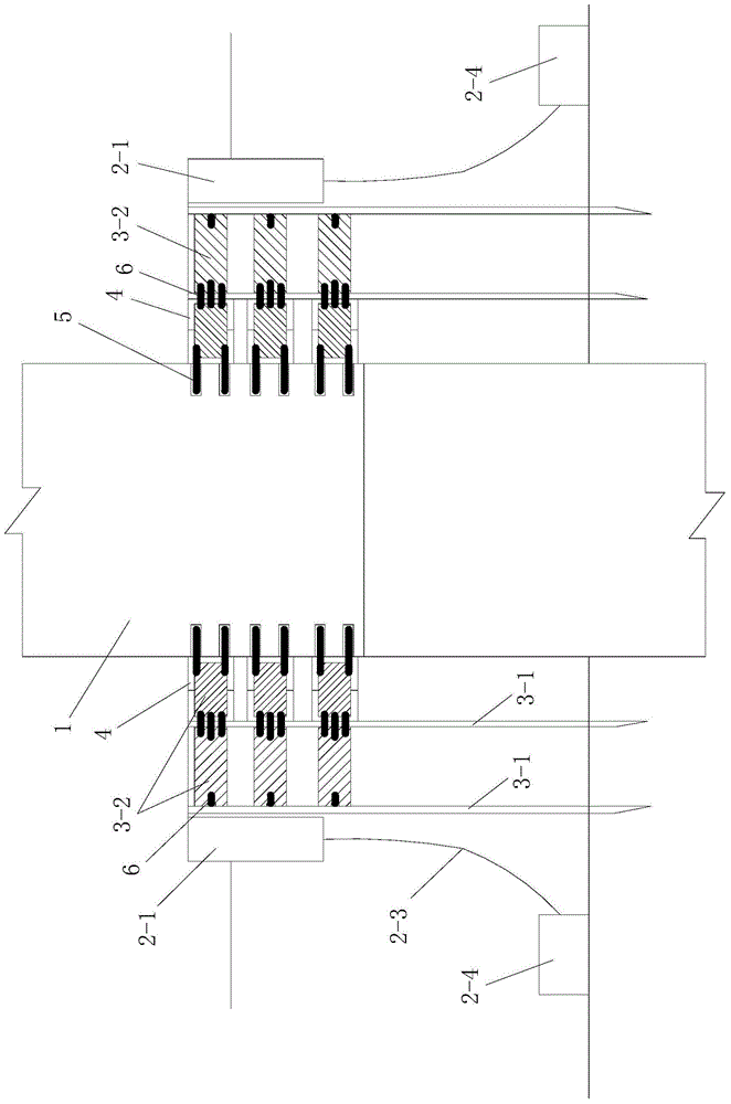 A construction method of jujube core type composite anti-collision system for bridge piers