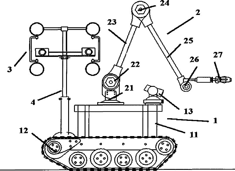 Cucumber picking robot system and picking method in greenhouse