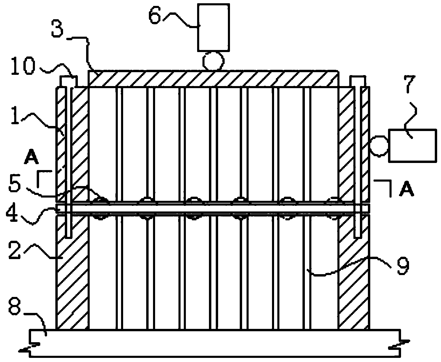 Visual shearing and sample loading box applicable to direct shear test of coarse-grained soil