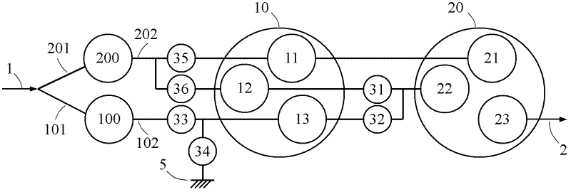 Multistage transmission