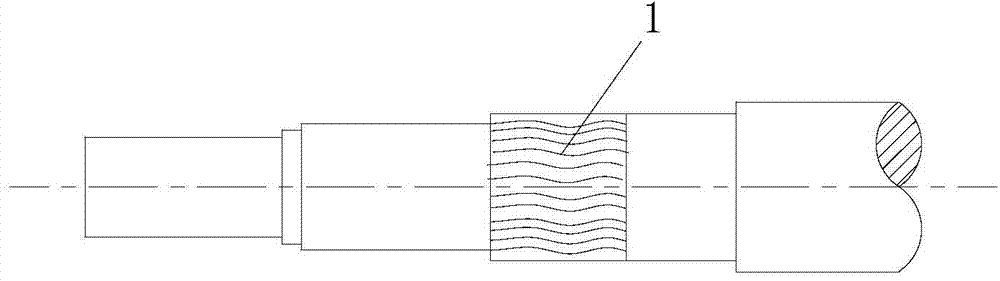 Online shaft neck repairing method