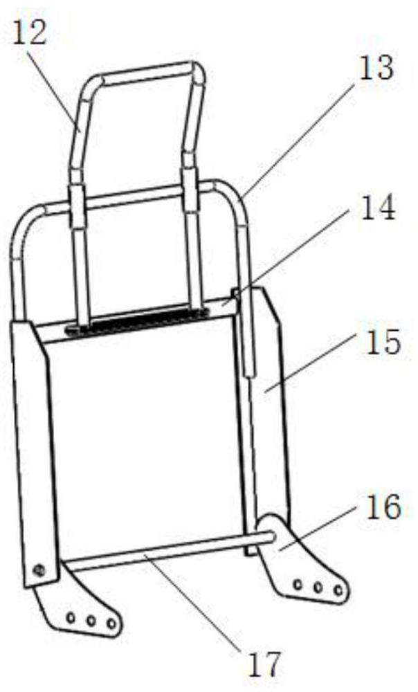 A tank driver lift chair with high position compensation