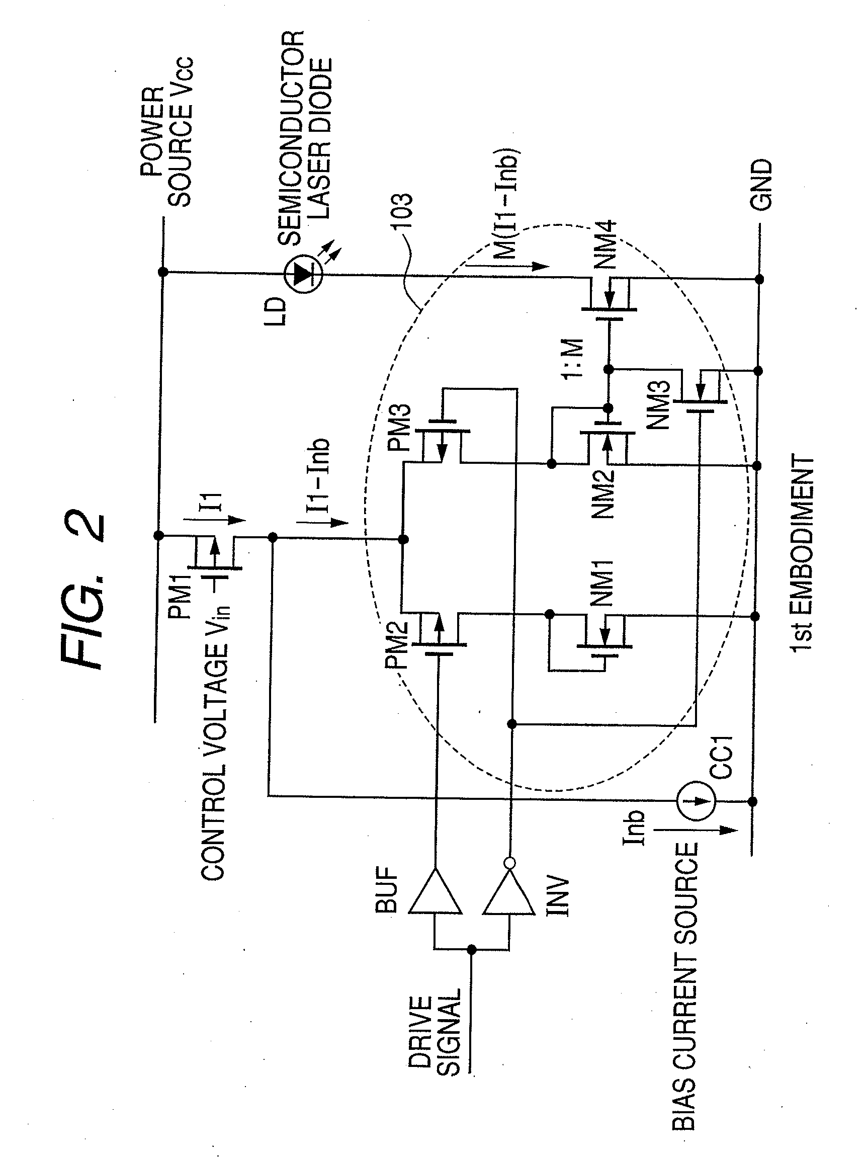 Driving circuit of driving light-emitting device