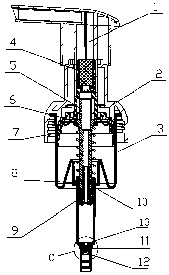 Foam pump with breathing sheet