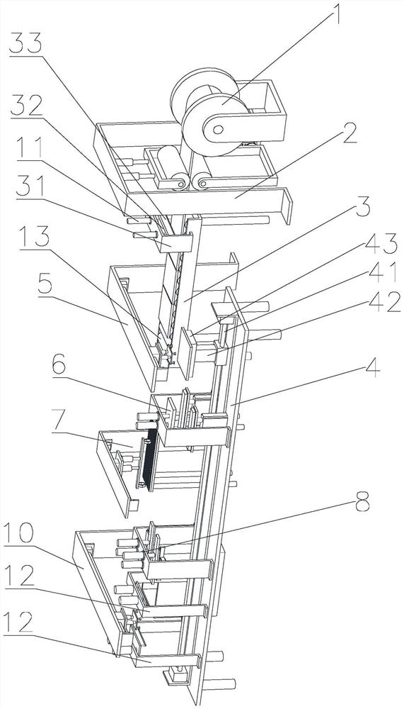 Automatic bending and wire-wrapping process for copper sheet shielding layer of mutual inductor