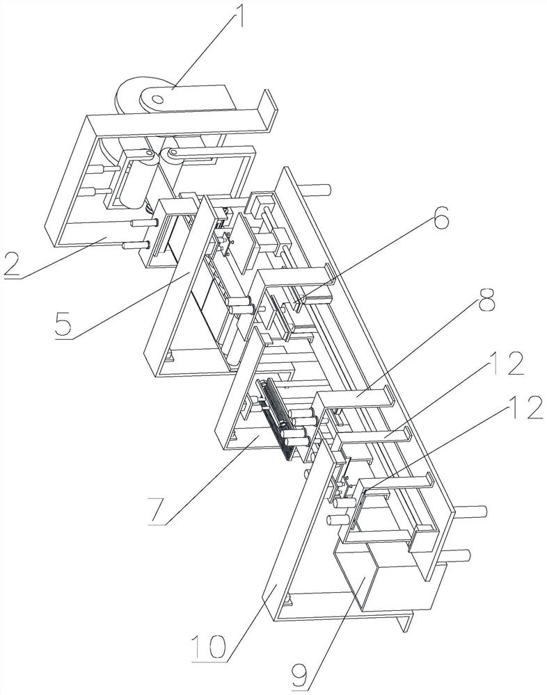 Automatic bending and wire-wrapping process for copper sheet shielding layer of mutual inductor