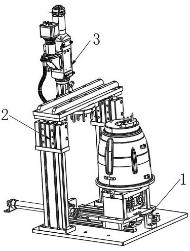 Automatic rotating laser welding mechanism for electric kettle base