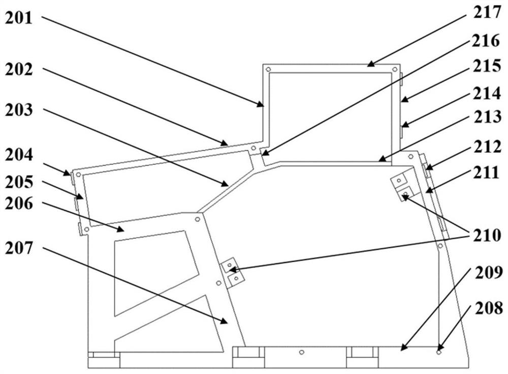 A small off-axis three-reverse ionospheric imager frame device