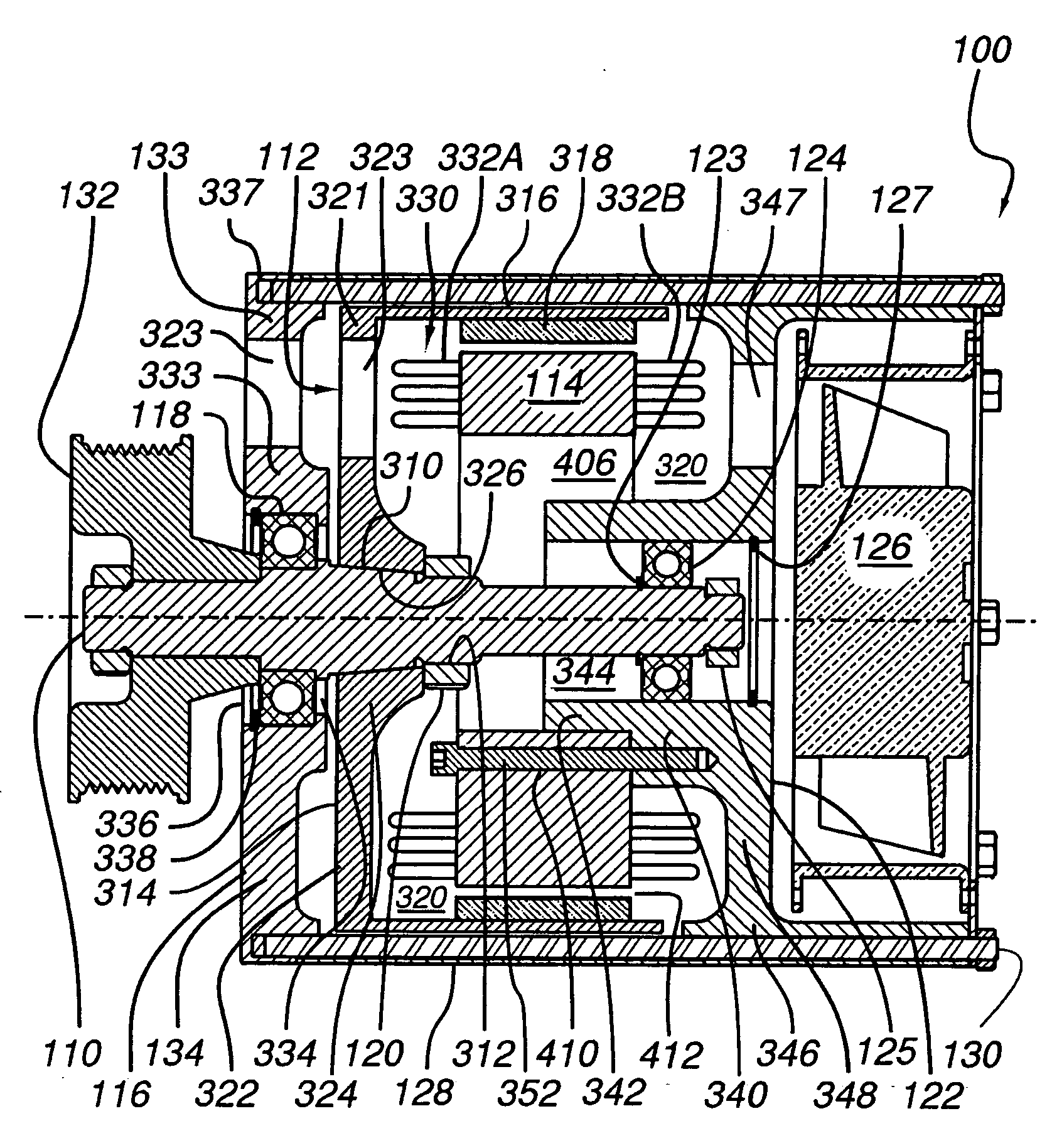 Compact high power alternator