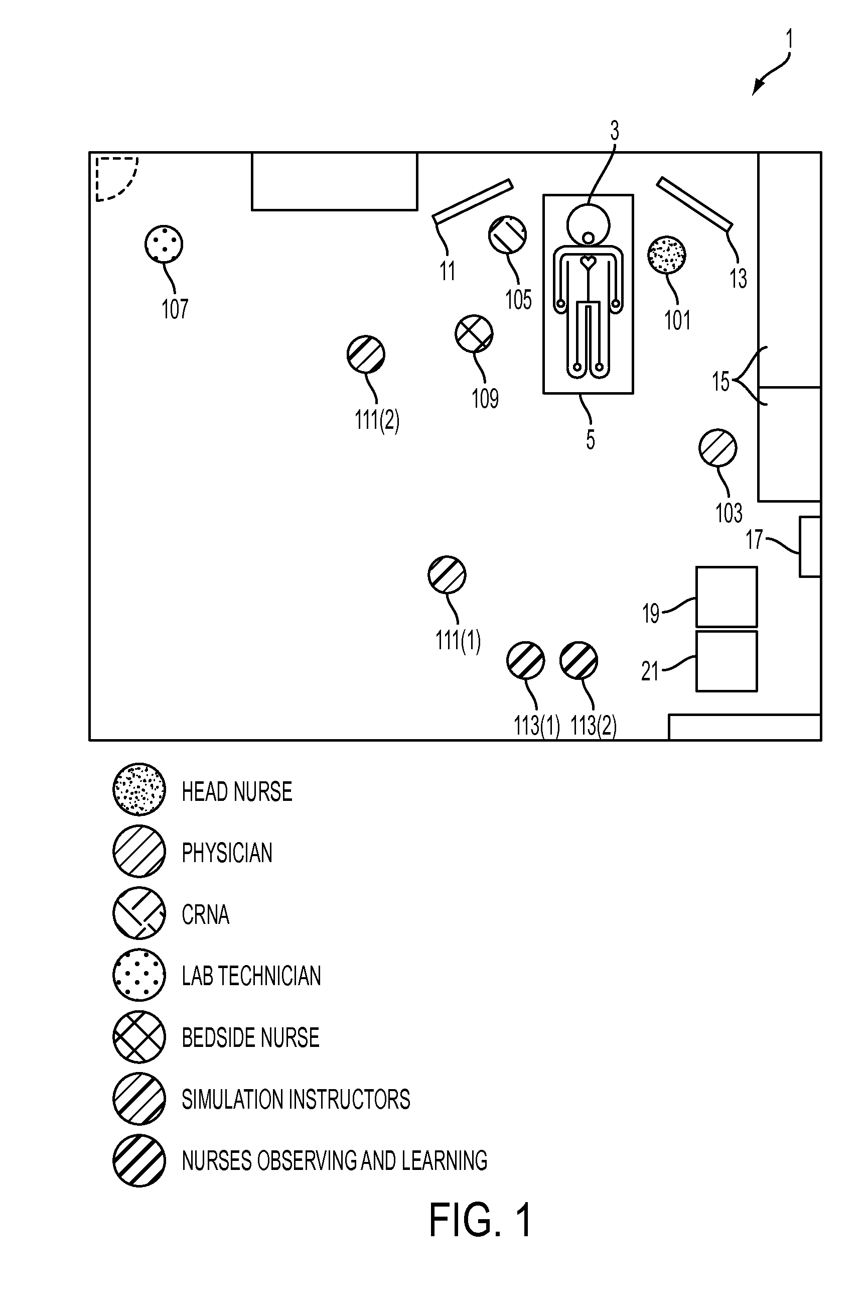 Method and apparatus for motion tracking during simulation of clinical emergency settings