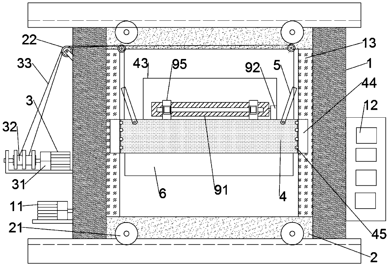 Cargo delivery device for laneway stacking machine as well as cargo sorting and delivering method