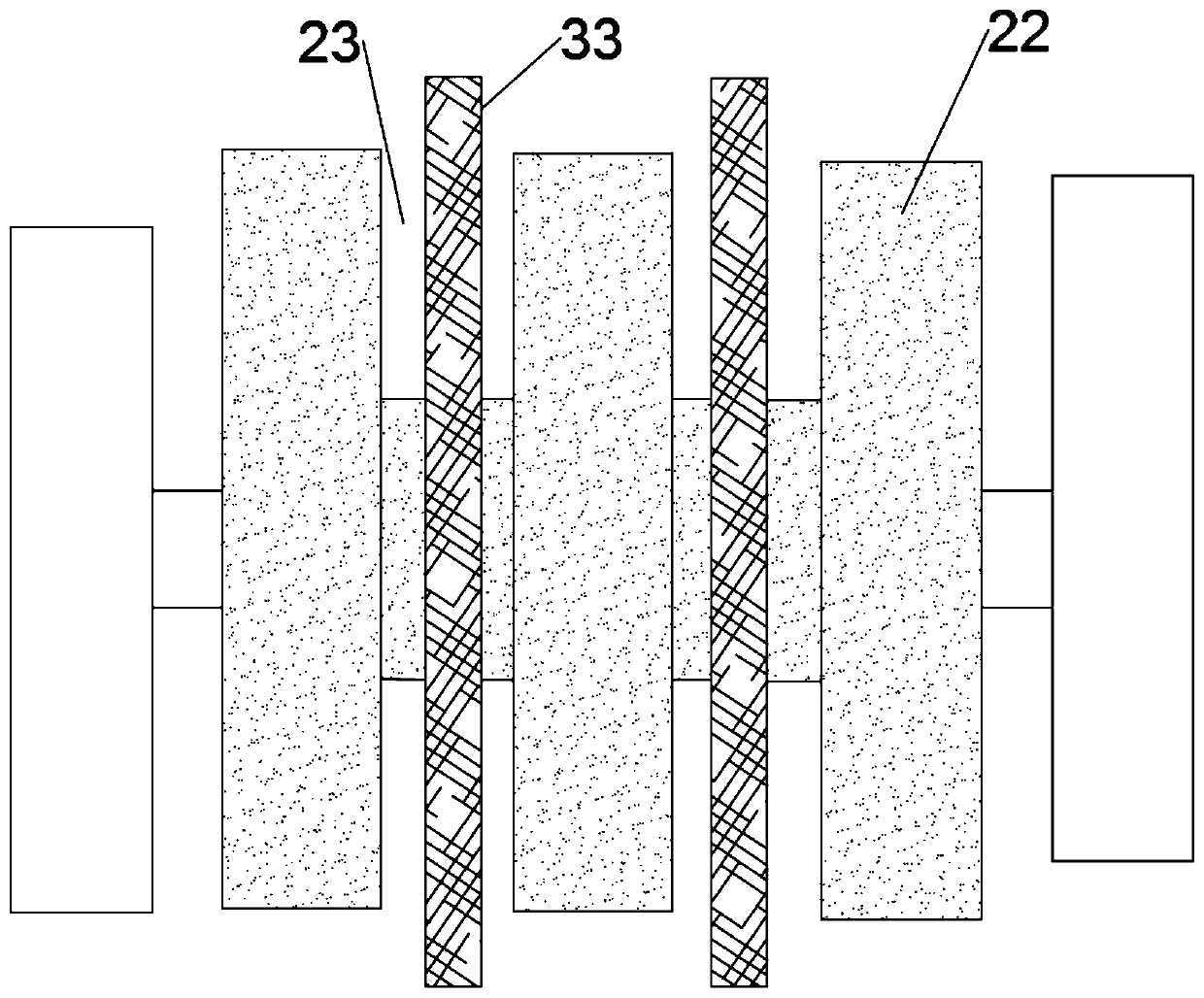 Cargo delivery device for laneway stacking machine as well as cargo sorting and delivering method