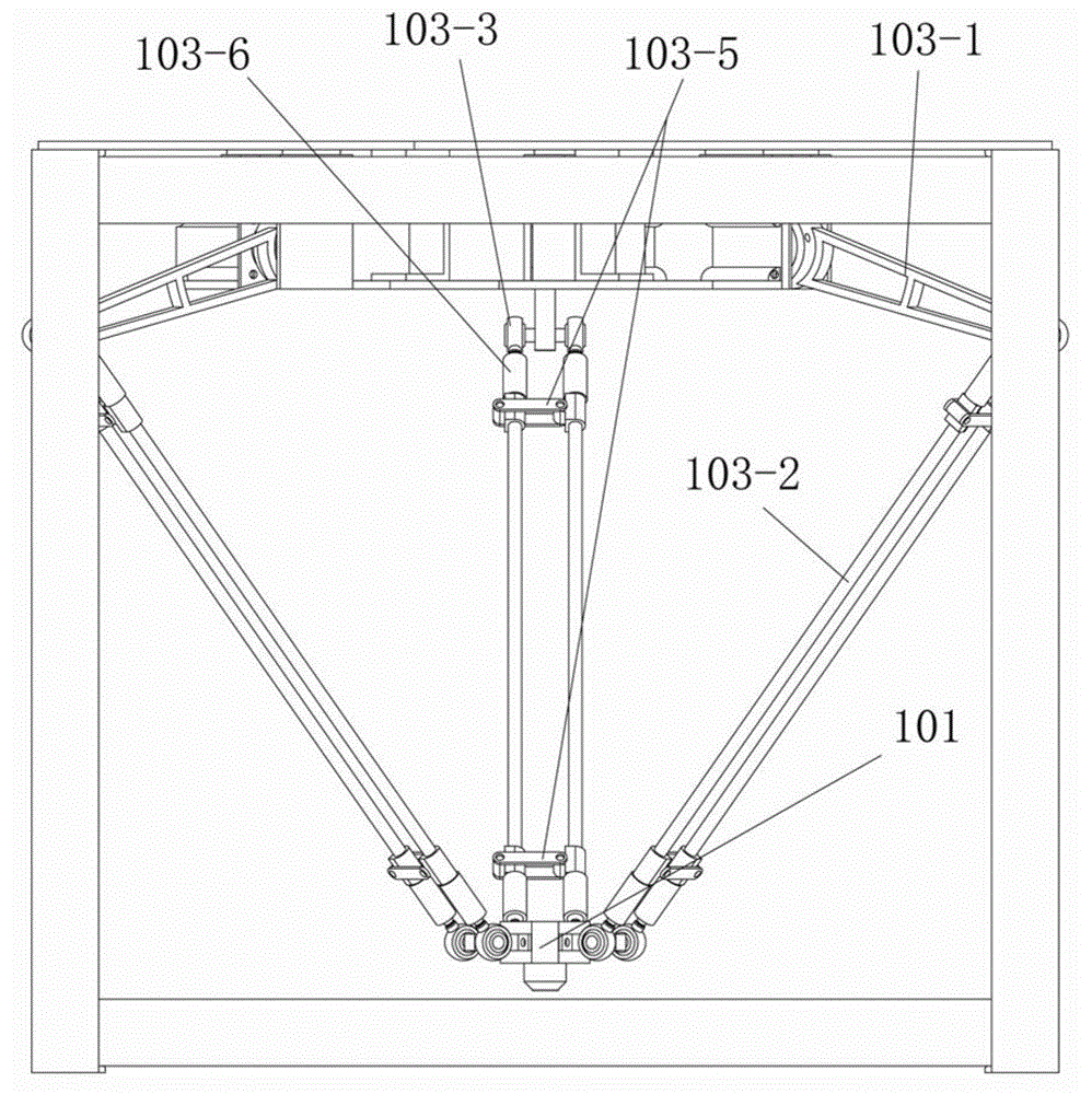 Delta parallel-connection mechanical hand for teaching