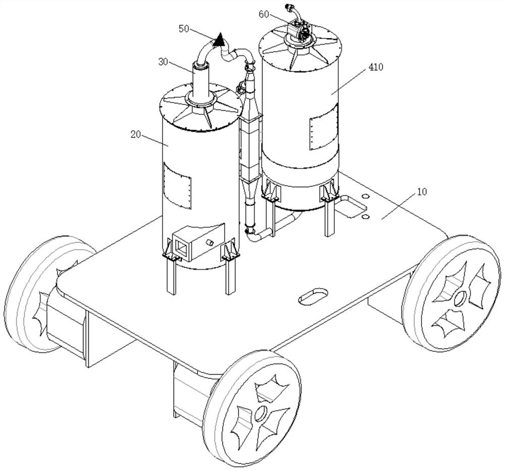 VOCS waste gas collecting and detecting device and using method thereof