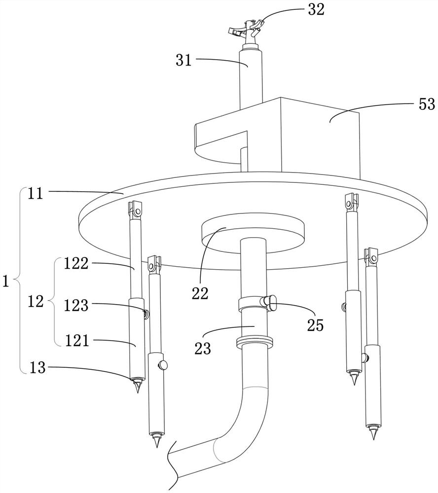 Easy-to-install agricultural automatic irrigation device