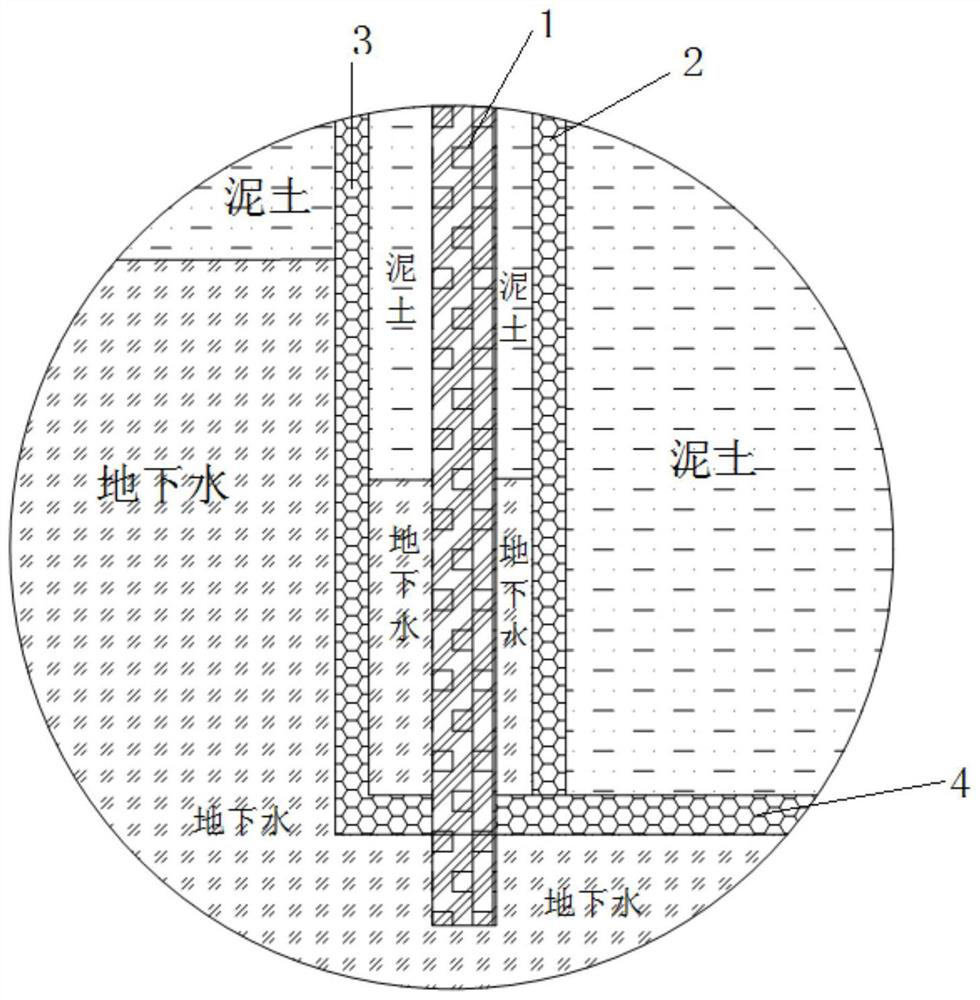 A Construction Method for Excavating and Supporting the Foundation Pit of a Shield Receiving Shaft without Precipitation