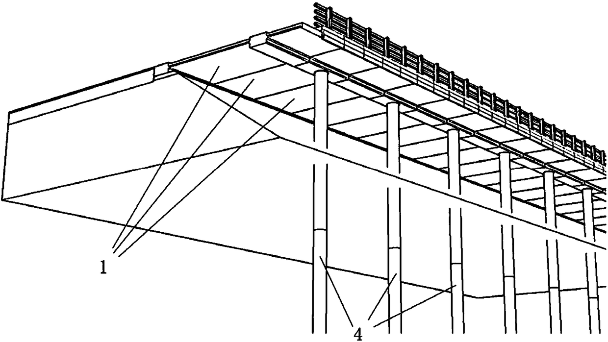 Prefabricated pier and plate cross-shaped shear bracing connecting structure