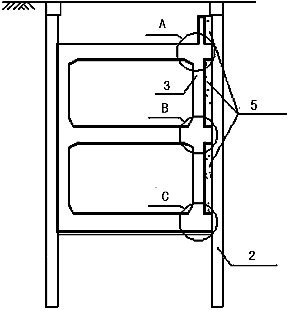 Construction method for reserved laterally widened structure of underground box culvert structure