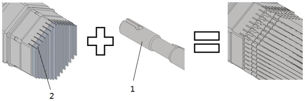 Method and device for assembling MOX fuel rod bundle