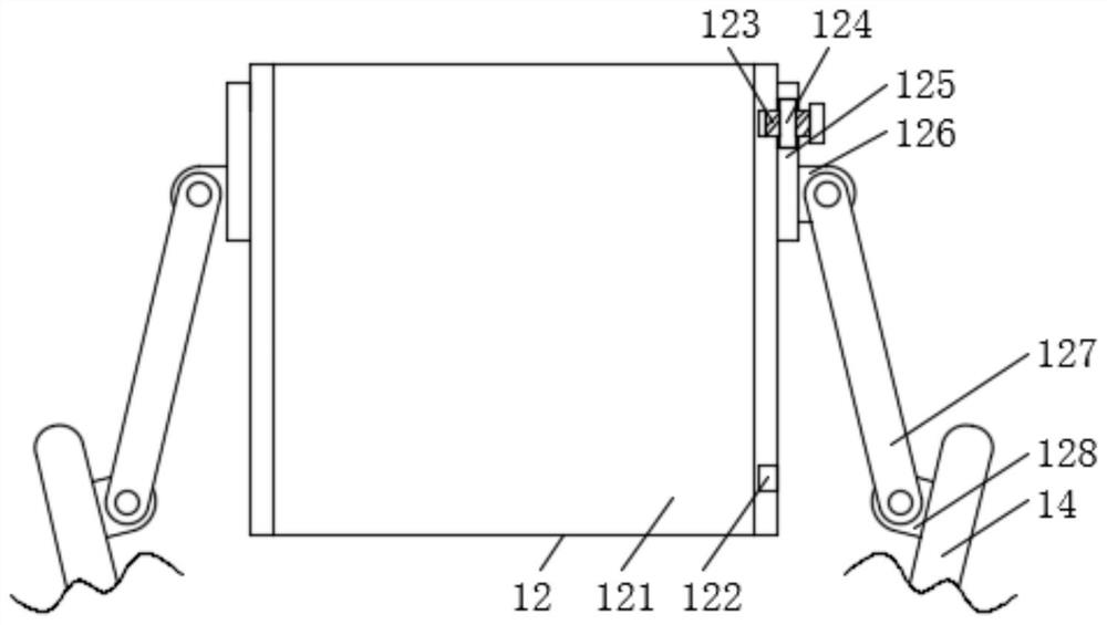 Automatic cleaning device for integrated glass fiber reinforced plastic septic tank