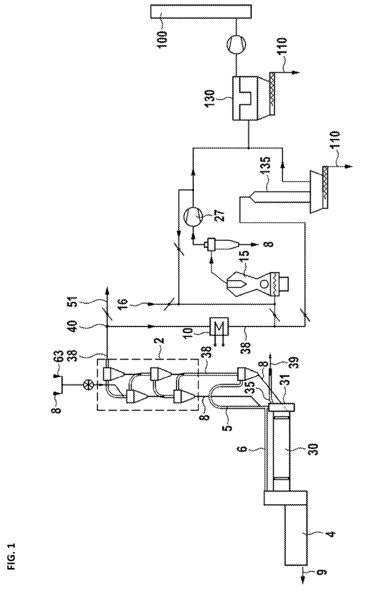 Cement clinker line and a method for operating a cement clinker line