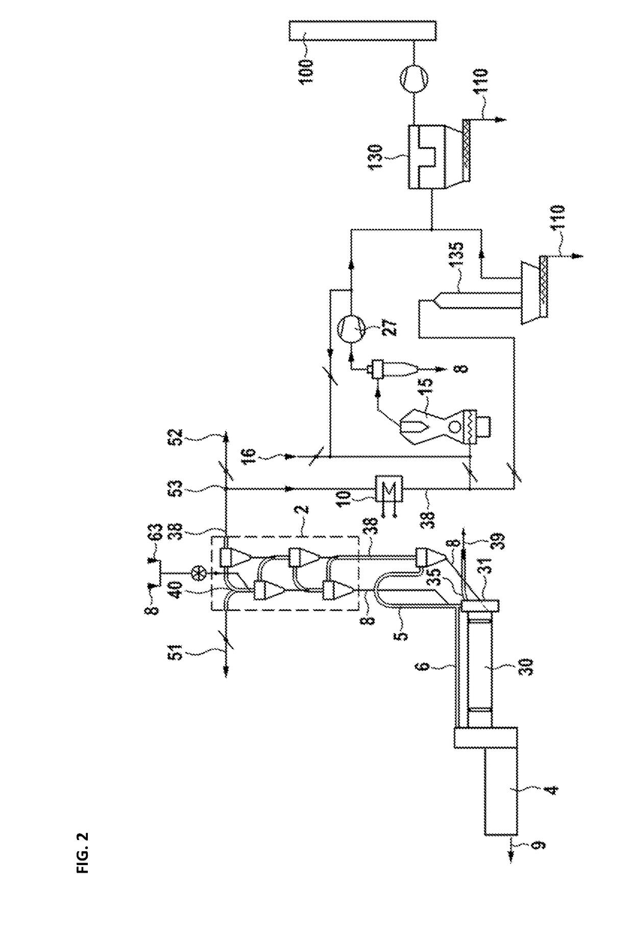 Cement clinker line and a method for operating a cement clinker line