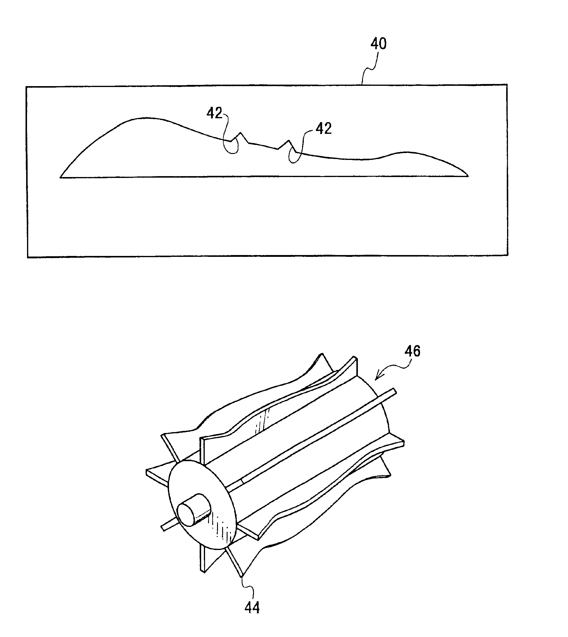 Device for producing an unvulcanized rubber member for tire manufacturing