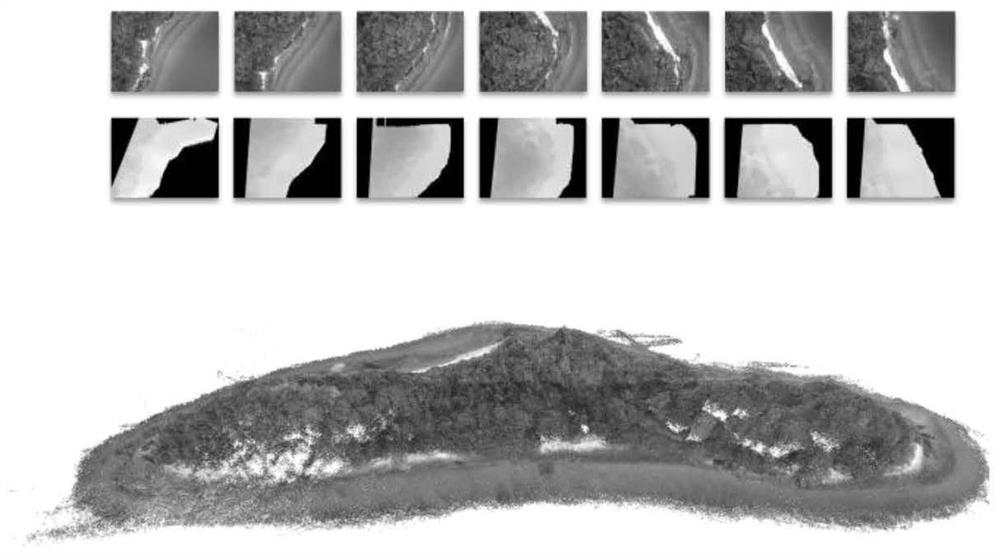 Aerial survey method and system based on real-time dense three-dimensional point cloud of unmanned aerial vehicle and DSM