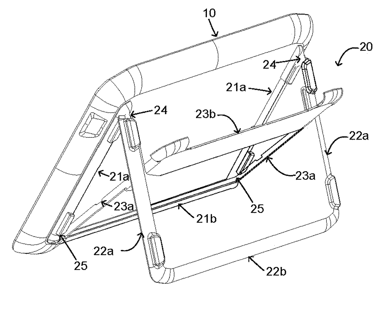 Detachable easel with keyboard tray and wireless pairing protocol