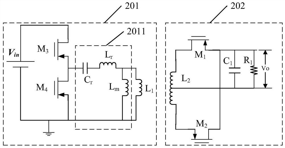 Wireless energy transmission circuit, energy transmission control method and laser radar