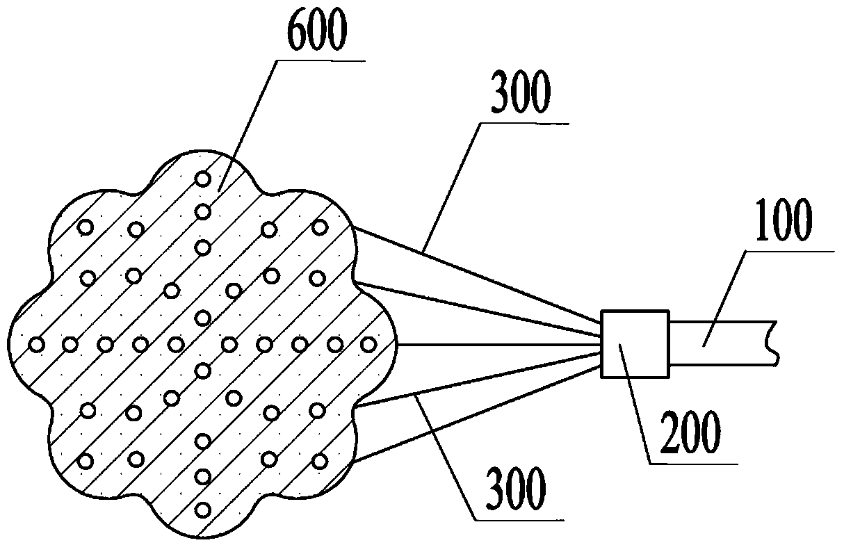 Optical fiber back-entrance lens-type illuminating lamp