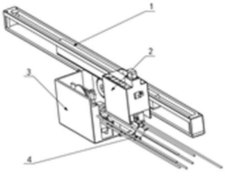 Full-automatic needle and bomb replacement particle implantation device