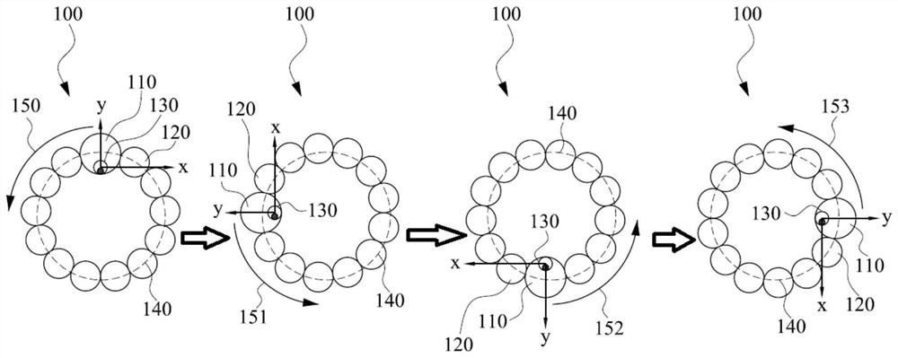 Electronic beaded ring and its counting method