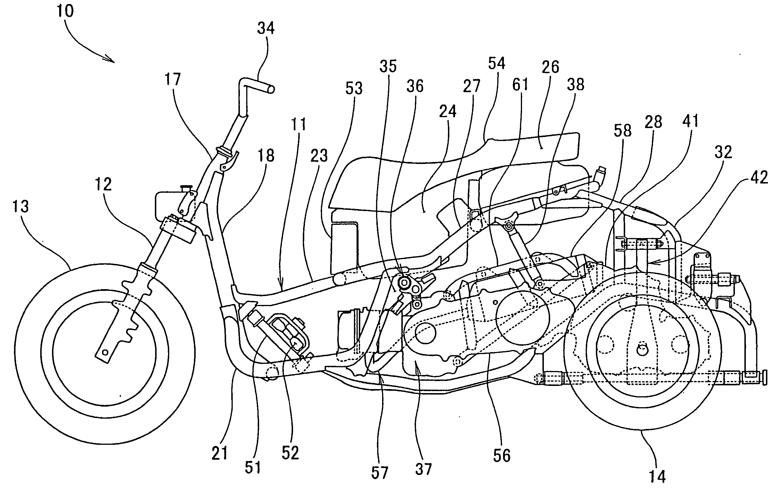 Swingable vehicle