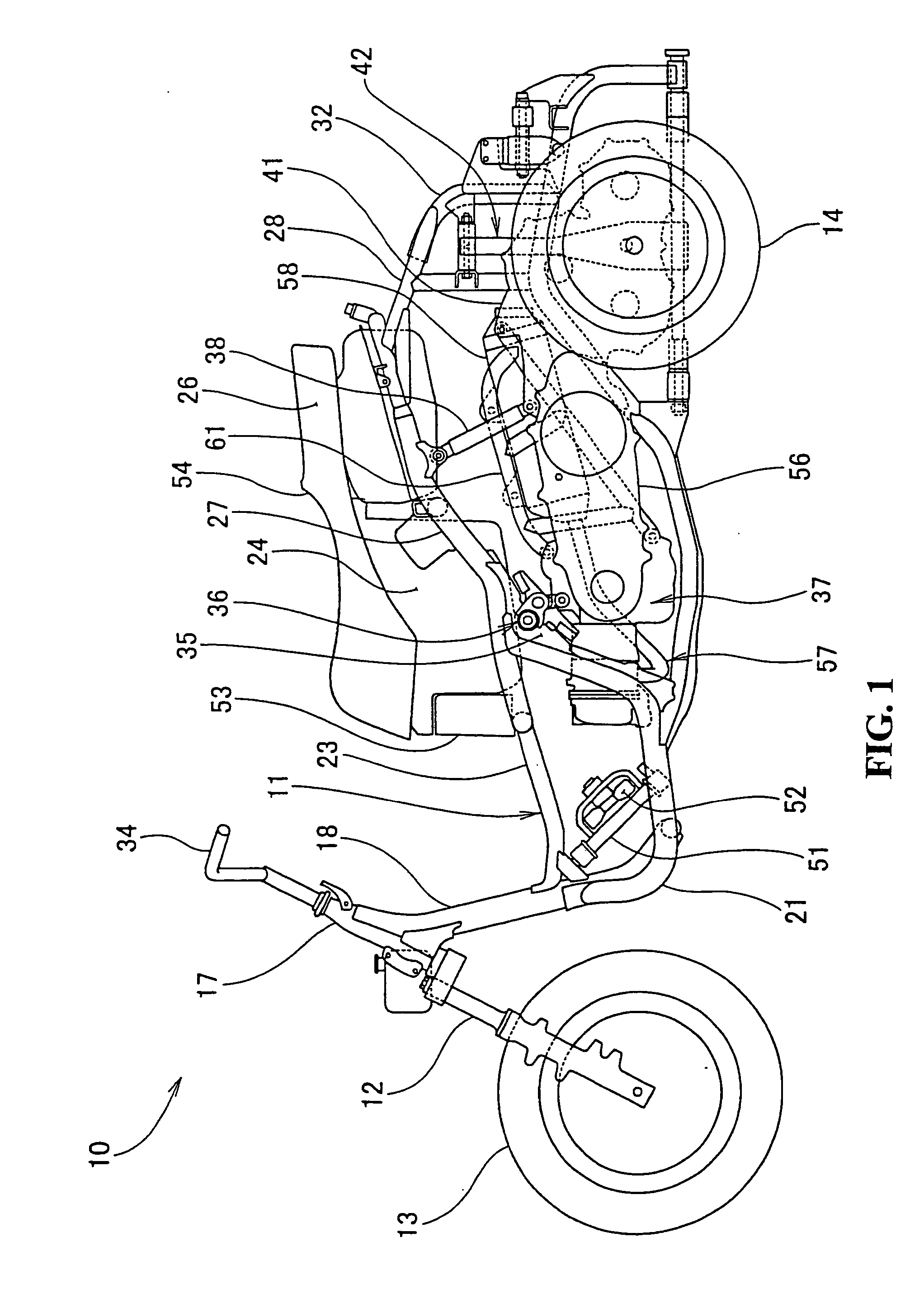 Swingable vehicle