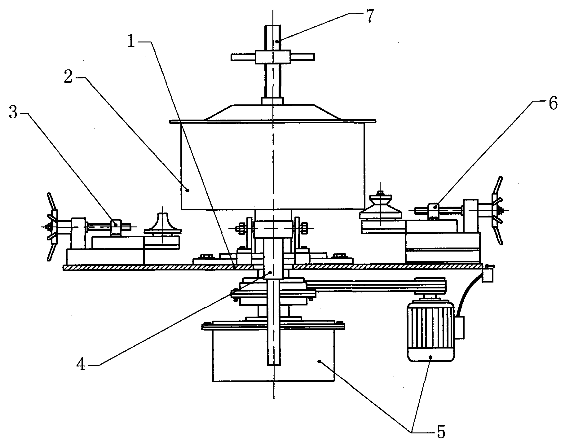 Metal barrel flanging device