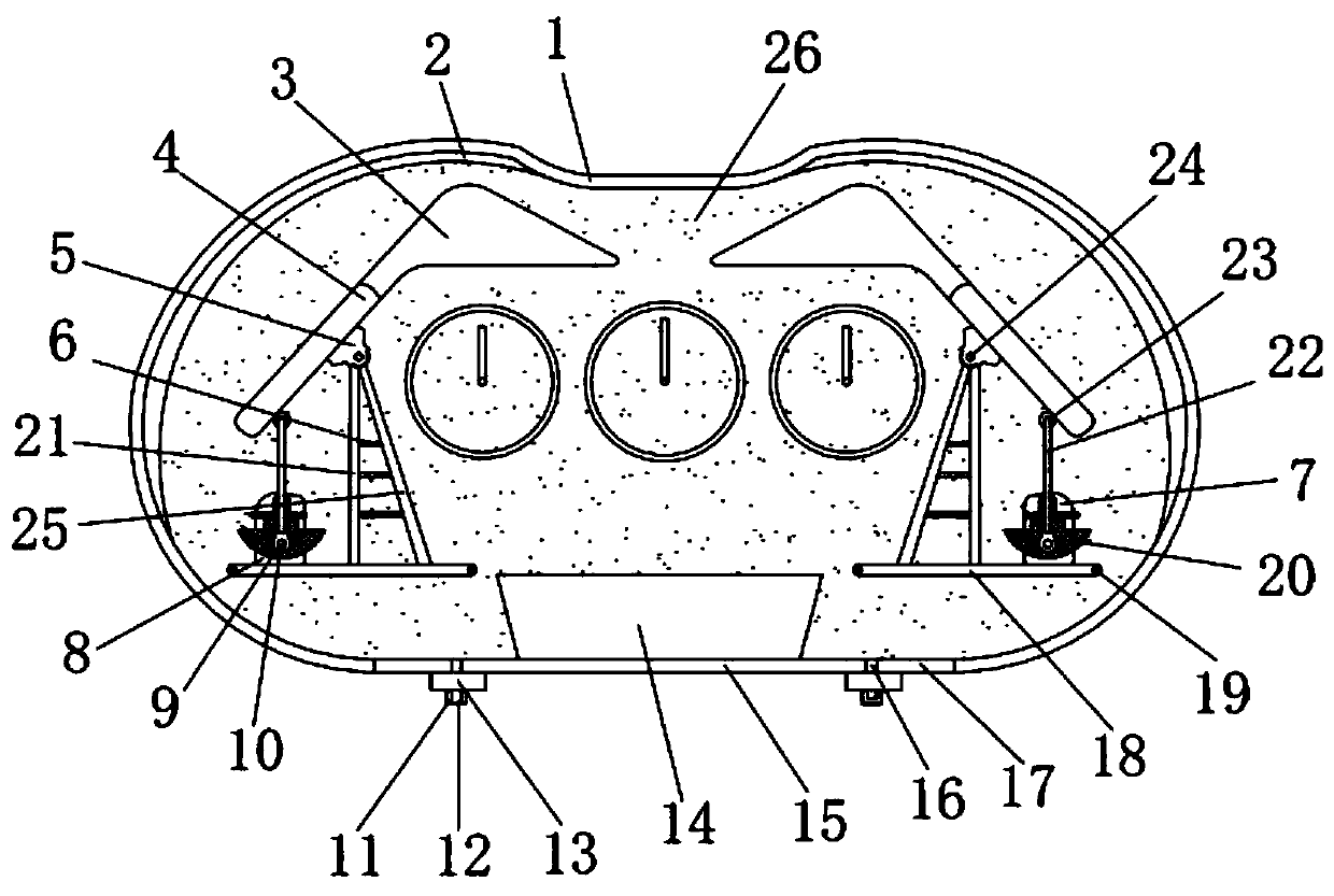 Intelligent dashboard with anti-fouling function