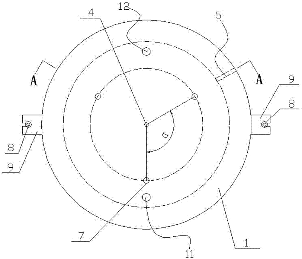 Forming mold of indoor mutual inductor and pouring sealing method of forming mold