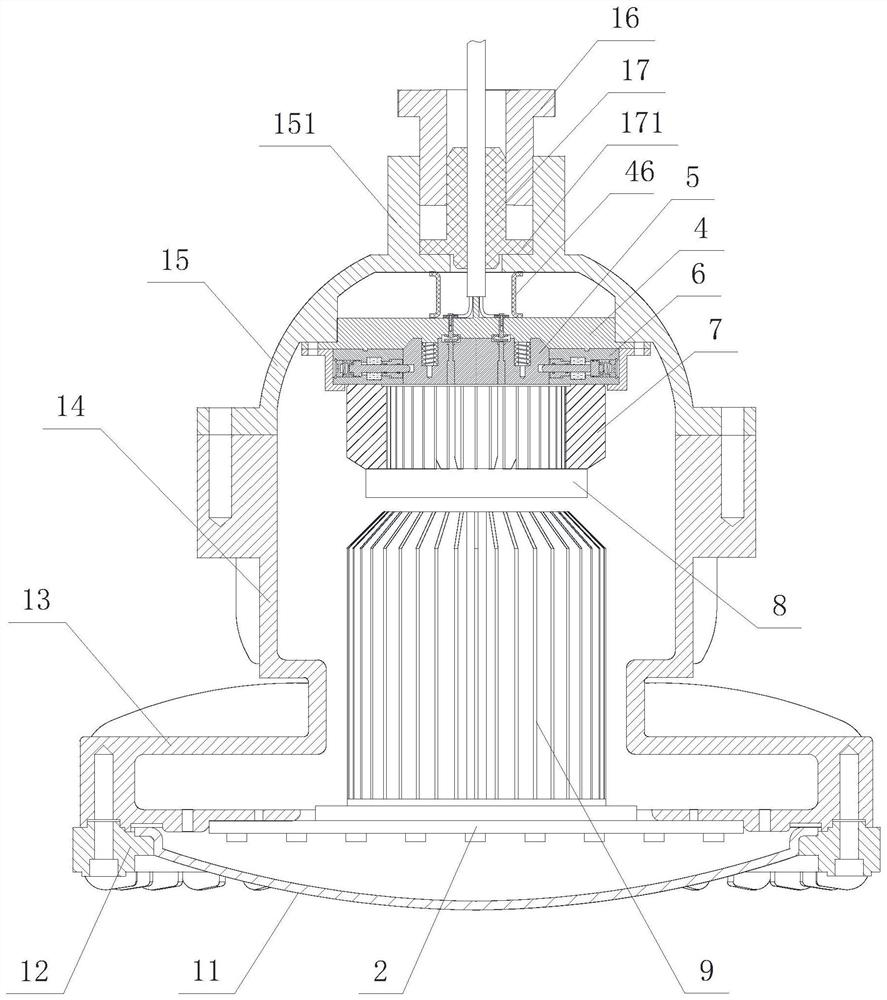 Self-power-off explosion-proof lamp with high-temperature protection function