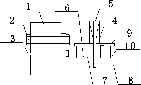 Steel bar clip pre-stress tensioning anchor block