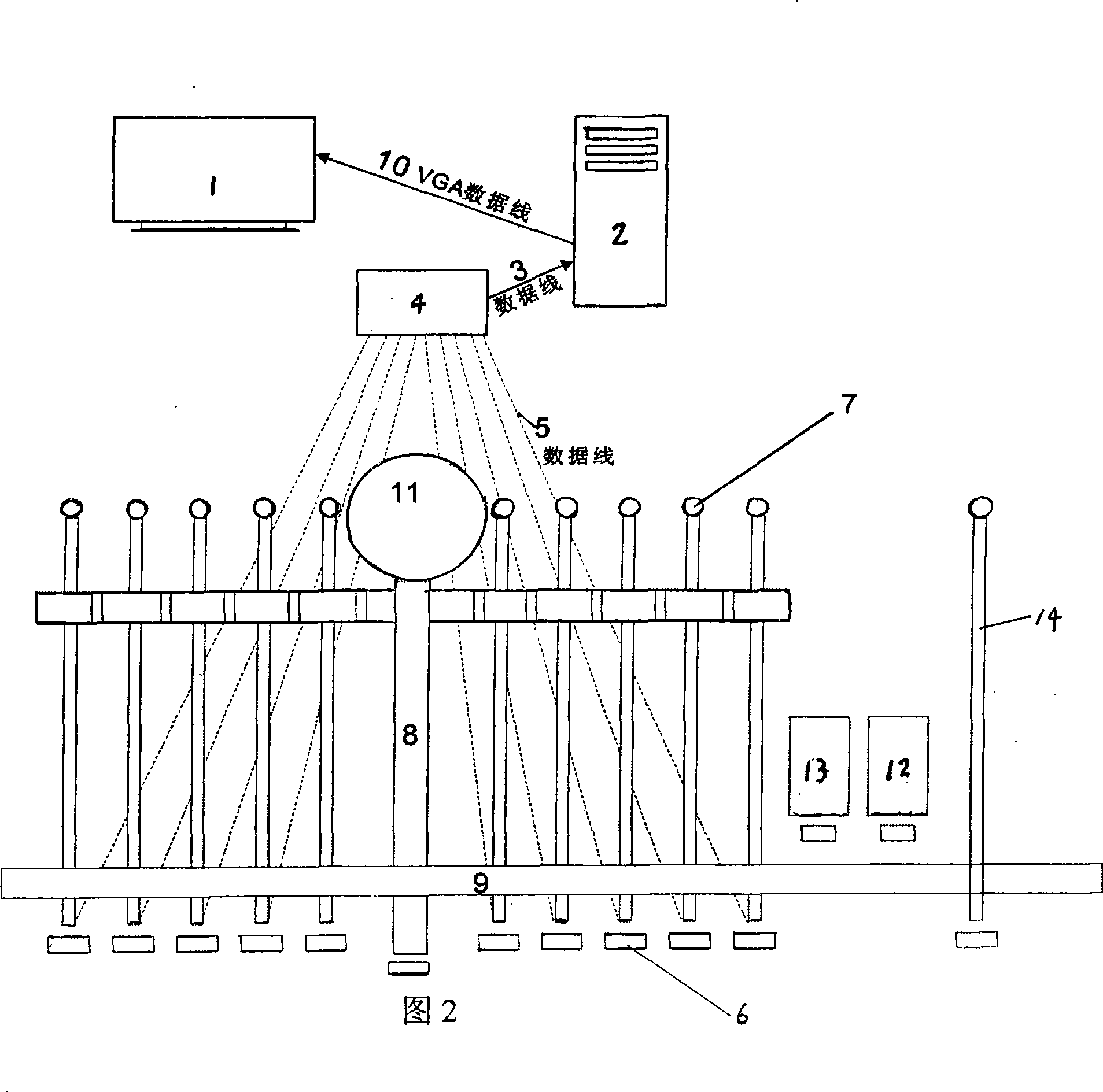 Simulation operation training system for land scraper