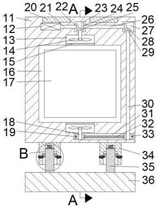 Water seepage prevention power distribution cabinet with automatic fire extinguishing function