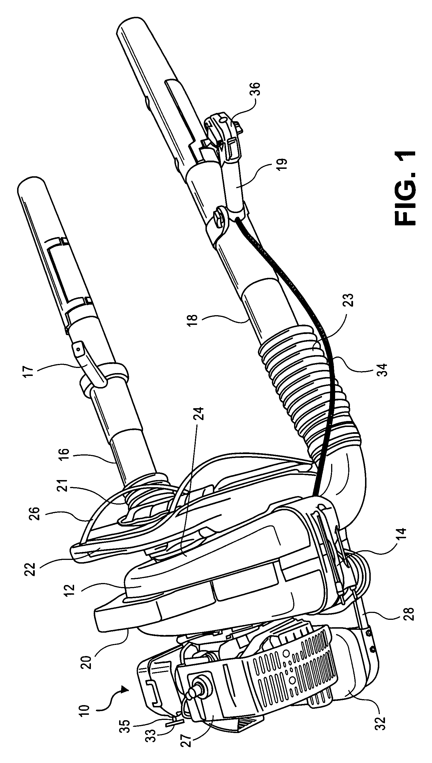 Dual path blower method and apparatus